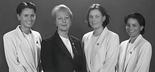Rebecca Stevenson, Helen McMutrie, Lindsey Wright, Helen Beatty